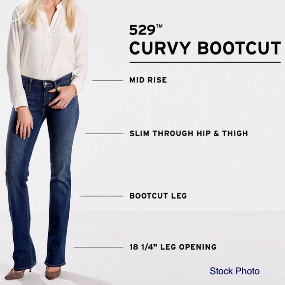 LEVI’S 529 Curvy Bootcut Mid-Rise Jeans (10P M) - Picture 16 of 17